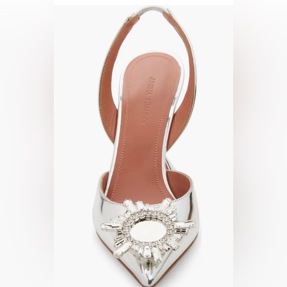 COPY - Amina Muaddi Begum Pointed Toe Slingback Pump - Picture 4 of 14